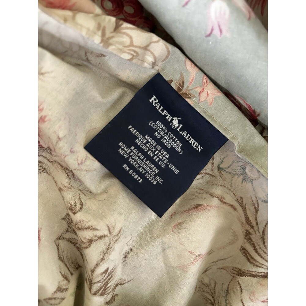 Ralph Lauren Charlotte Full Comforter 4 Piece Set Dust Ruffle 2 Shams Sage Green - Picture 12 of 13